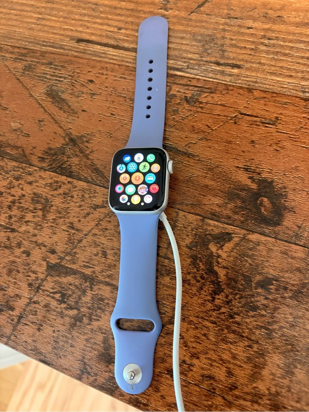 Apple Watch SE 40mm with Periwinkle Silicone Band